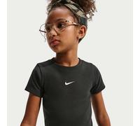 T-shirt slim fit corta a costine Nike - Ragazza - Nero M