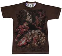 T-Shirt Slim Fit Da Uomo Marvel Comics Hero Attack