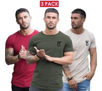T Shirt Slim Fit Da Uomo, Top Da Palestra, Designer, Maniche Corte, Orlo Curvo