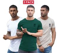 T Shirt Slim Fit Da Uomo, Top Da Palestra, Designer, Maniche Corte, Orlo Curvo