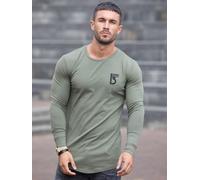 T Shirt Slim Fit Uomo Manica Lunga Designer Pura Curva