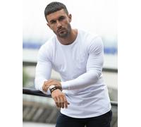 T Shirt Slim Fit Uomo Manica Lunga Designer Pura Curva