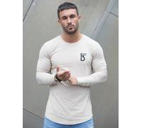 T Shirt Slim Fit Uomo Manica Lunga Designer Pura Curva