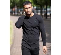 T Shirt Slim Fit Uomo Manica Lunga Designer Pura Curva