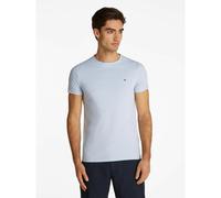T-shirt slim stretch Blu XL Tinta unita