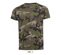T-shirt Sol's Camo Marron L