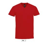 T-shirt Sol's Imperial V Rouge S