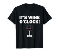 T-SHIRT SOMMELIER WINE LOVERS, It's Wine O'Clock, Cabernet Maglietta
