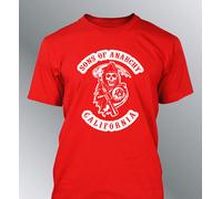 T-Shirt Sons Of Anarchy Serie Gang Bikers Biker Twin Moto Custom Samcro
