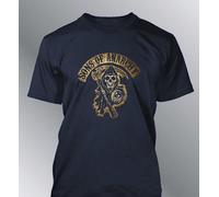 T-Shirt Sons Of Anarchy Serie Gang Bikers Biker Twin Moto Custom Samcro Dt