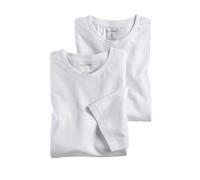Olymp Uomo Nascosto T-Shirt Moderno Fit Bianco 070012 00