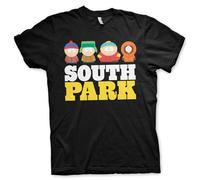 T-shirt South Park Friends logo maglietta Nera Uomo ufficiale Hybris