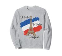 T-shirt souvenir Oh La-La Je T'aime Bonjour Paris France Felpa