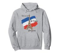 T-shirt souvenir Oh La-La Je T'aime Bonjour Paris France Felpa con Cappuccio