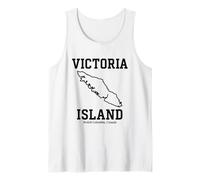T-Shirt Souvenir Stile Collegiale Victoria Island Bold Canotta