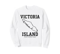 T-Shirt Souvenir Stile Collegiale Victoria Island Bold Felpa
