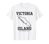T-Shirt Souvenir Stile Collegiale Victoria Island Bold Maglietta