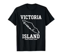 T-Shirt Souvenir Victoria Island, Columbia Britannica, Canada Maglietta