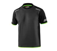 T-shirt Sparco Tech (lavoro di squadra) nero verde - taglia S