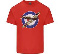 T-Shirt Spitfire MOD RAF WWII Aereo Da Combattimento Britannico Per Bambini