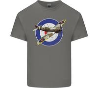 T-Shirt Spitfire MOD RAF WWII Aereo Da Combattimento Britannico Per Bambini