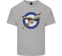 T-Shirt Spitfire MOD RAF WWII Aereo Da Combattimento Britannico Per Bambini