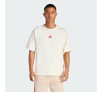 T-shirt adidas Stadium manica corta bianco rosso - M