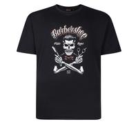 T-Shirt Stampa Barbershop Espionage Per Uomini Nera, 2XL-8XL