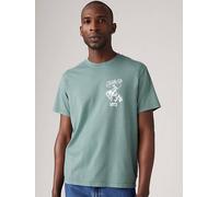 T shirt stampata ampia a manica corta Verde / Bi Saddle Up Gd North Atlantic levi > clothing > men