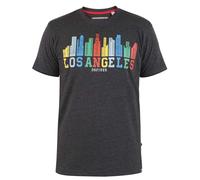 T-Shirt Stampata Con Skyline Di Los Angeles DUKE D555 In 2XL-6XL