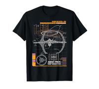T-shirt Star Trek DS9 Bajoran System Schematic Premium Maglietta