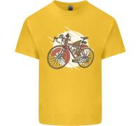 T-Shirt Steampunk Per Ciclismo Bicicletta Bambini Ragazzi Ragazze