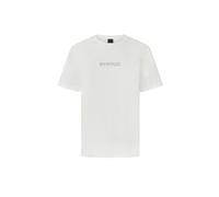 Pinko T-shirt Strepitoso con logo strass bianco L