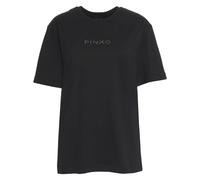 PINKO Black Cotton T-Shirt - S