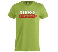 T-Shirt Stress Attenzione 99% Magliette Simpatiche Umoristica PS 27431-a022