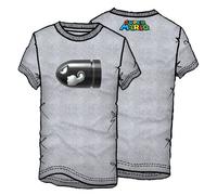 T-Shirt Super Mario Proiettile XL Misura Busto 108 - 112