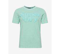 T-shirt Superdry Cooper Classic 70s manica corta blu turchese donna - S
