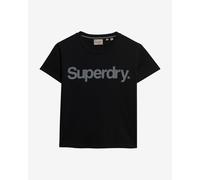 T-shirt Superdry Core Logo City manica corta nero donna - XXS