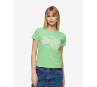 Superdry Neon Vl Graphic Fitted Ub Short Sleeve T-shirt Verde S Donna