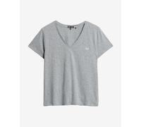 T-shirt Superdry Studios Slub manica corta grigia donna - XXS