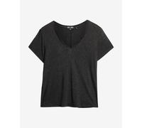 T-shirt Superdry Studios Slub manica corta nero intenso donna - XXS