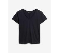 T-shirt Superdry Studios Slub manica corta nero puro donna - XXS