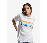 T-shirt Superdry Vintage Scripted Infill manica corta bianco blu donna - 8