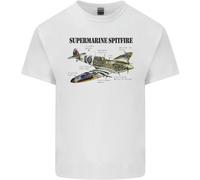 T-Shirt Supermarine Spitfire Infopic Per Bambini