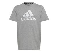 T-shirt taglie comode logo cotone bambino Adidas Essentials Gris 7/8 ans