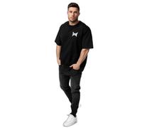 Tapout Maglietta ' CREEKSIDE ' nero / bianco, Taglia L