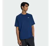 Adidas Originals Tech Trefoil Essentials Polyester Short Sleeve T-shirt Blu L Uomo