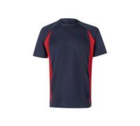 T shirt tecnica bicolore blu navy e rosso tg XL