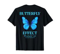 T-shirt Tekk BACKPRINT Techno Festival con effetto farfalla Maglietta