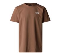T-shirt tempo libero UOMO The North Face Marrone Simple Dome Tee Crew Cotone